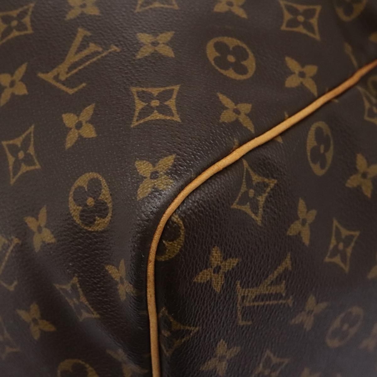 Louis Vuitton Keepall Bag Monogram Canvas Brown Canvas Travel Bag
