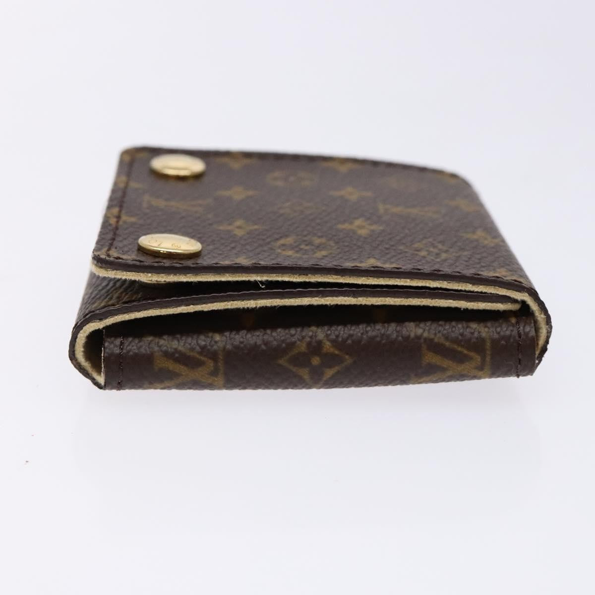 Louis Vuitton Case Jewelry Box Canvas Brown Canvas Wallets Accessory