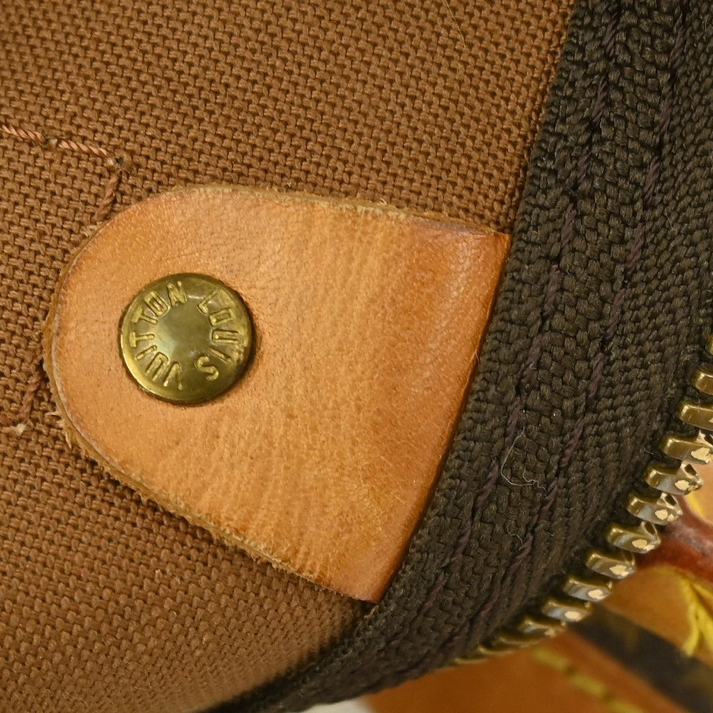 Louis Vuitton Keepall Bag Monogram Canvas Brown Canvas Travel Bag