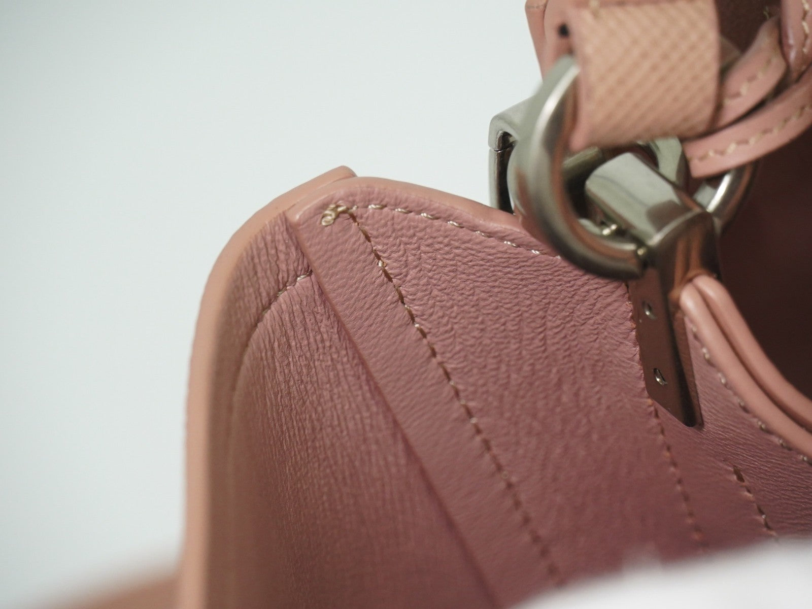Prada Panier Bucket Bag Saffiano Leather Beige Leather Bag