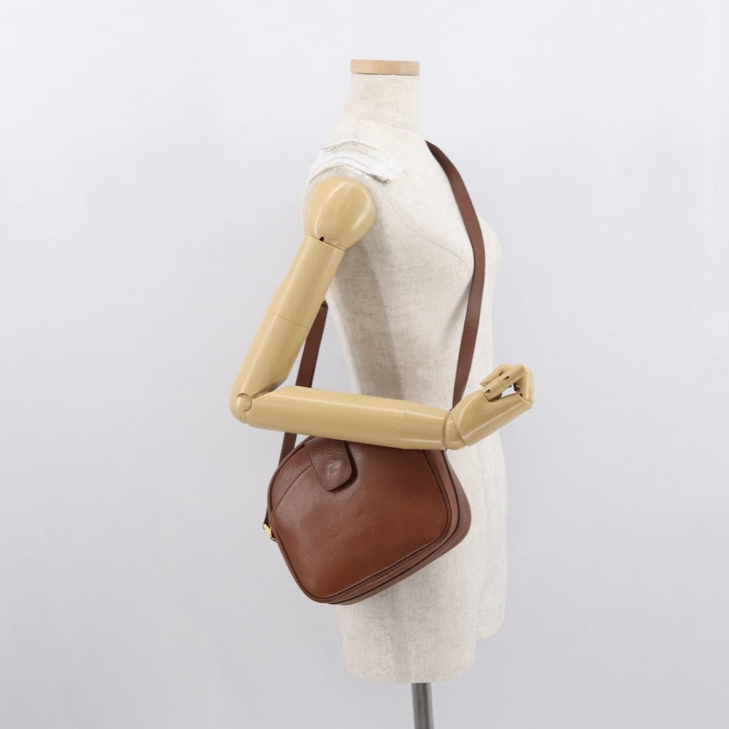 Burberry Vintage Shoulder Bag Leather Brown Leather Shoulder Bag