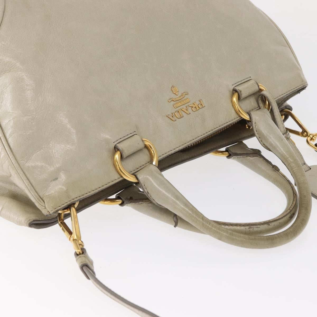 Prada Tote Vitello Daino Vitello Daino Beige Leather Handbag