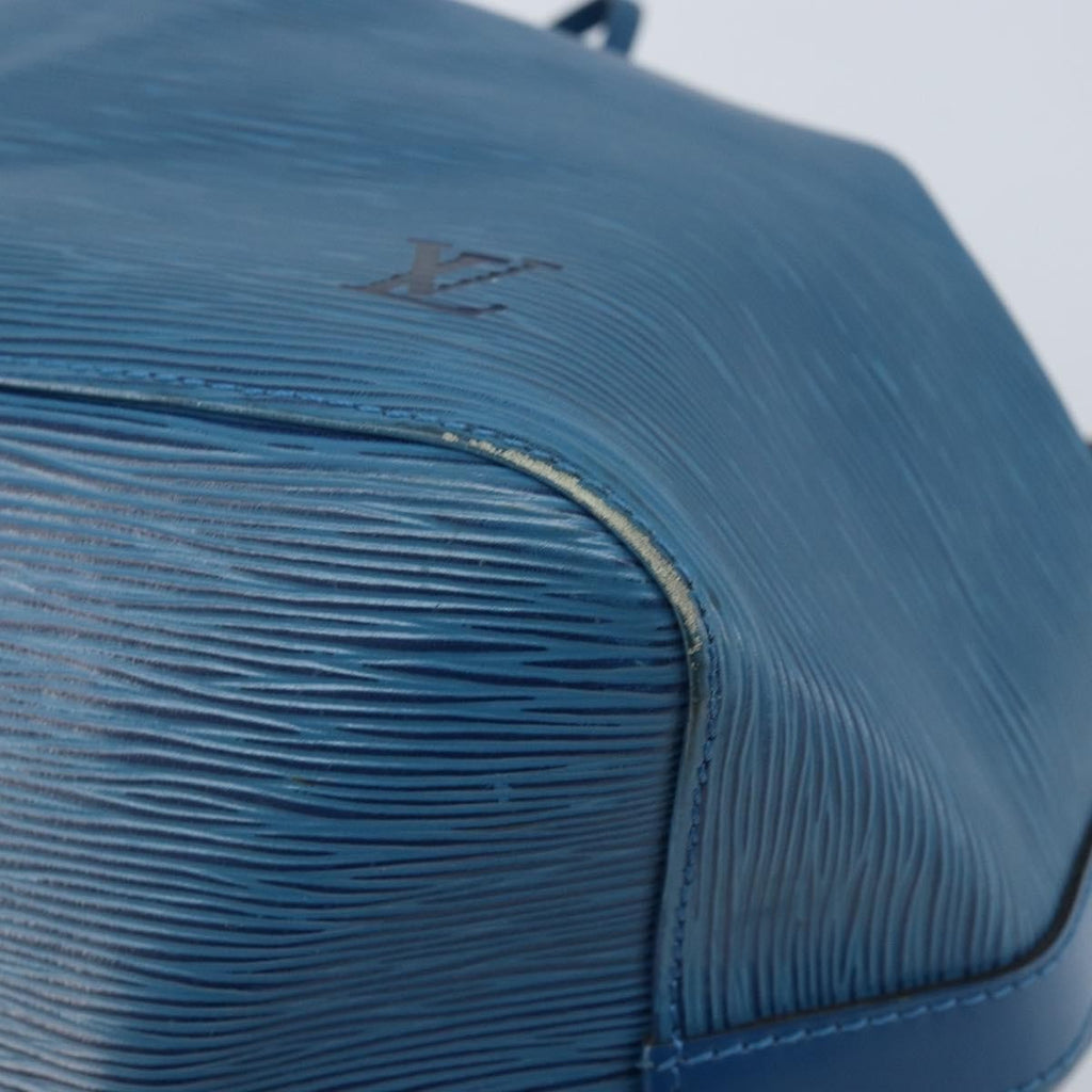 Louis Vuitton Petit Noe Handbag Epi Leather Blue Leather Shoulder Bag