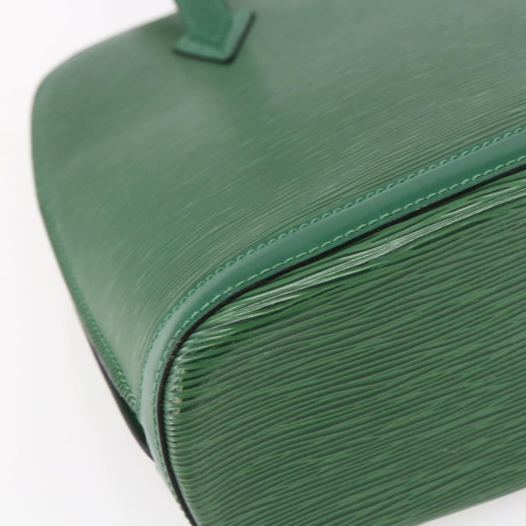 Louis Vuitton Lussac Handbag Epi Leather Green Leather Shoulder Bag