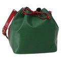 Louis Vuitton Bicolor Petit Noe Handbag Epi Leather Green Leather Shoulder Bag