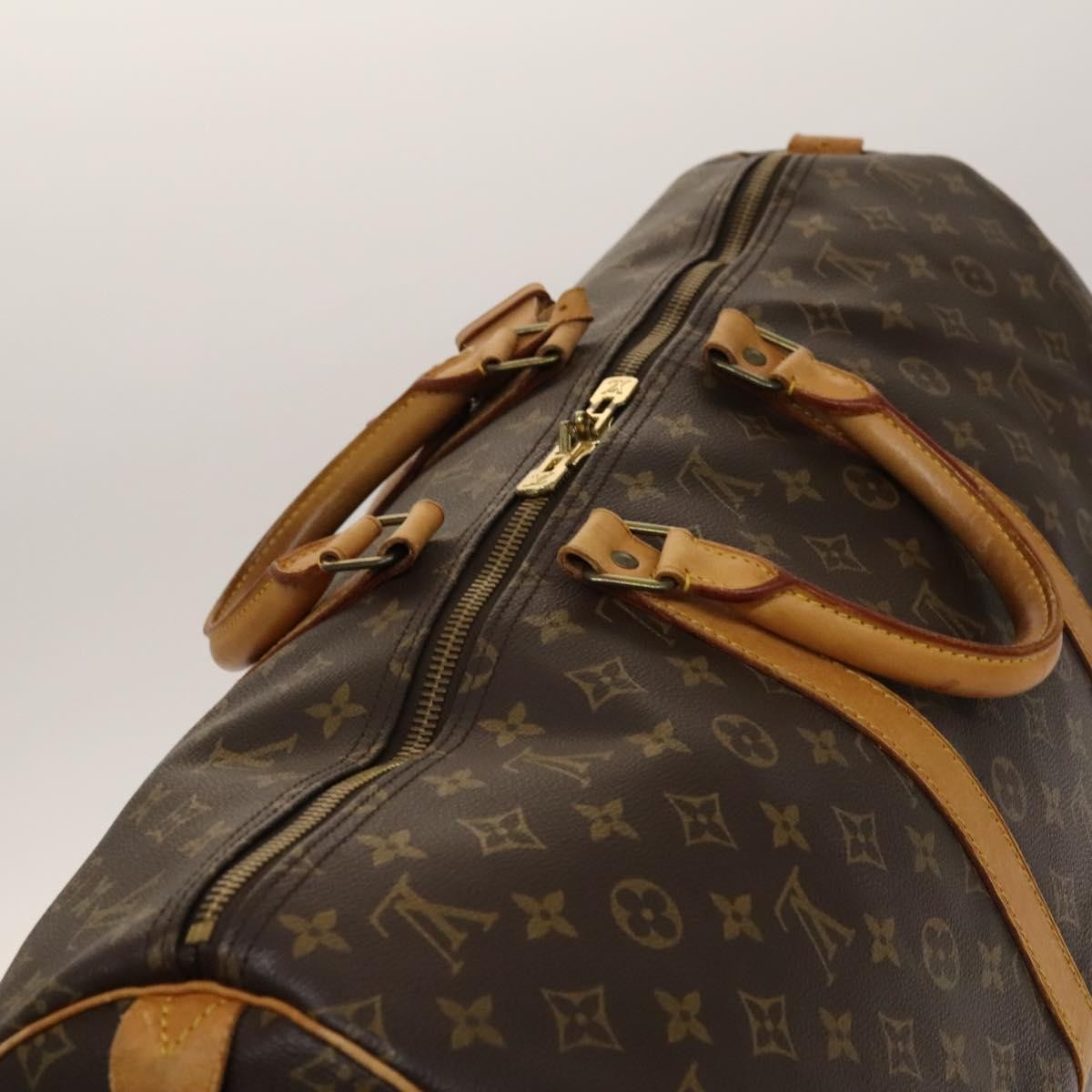 Louis Vuitton Keepall Bag Monogram Canvas Brown Canvas Travel Bag