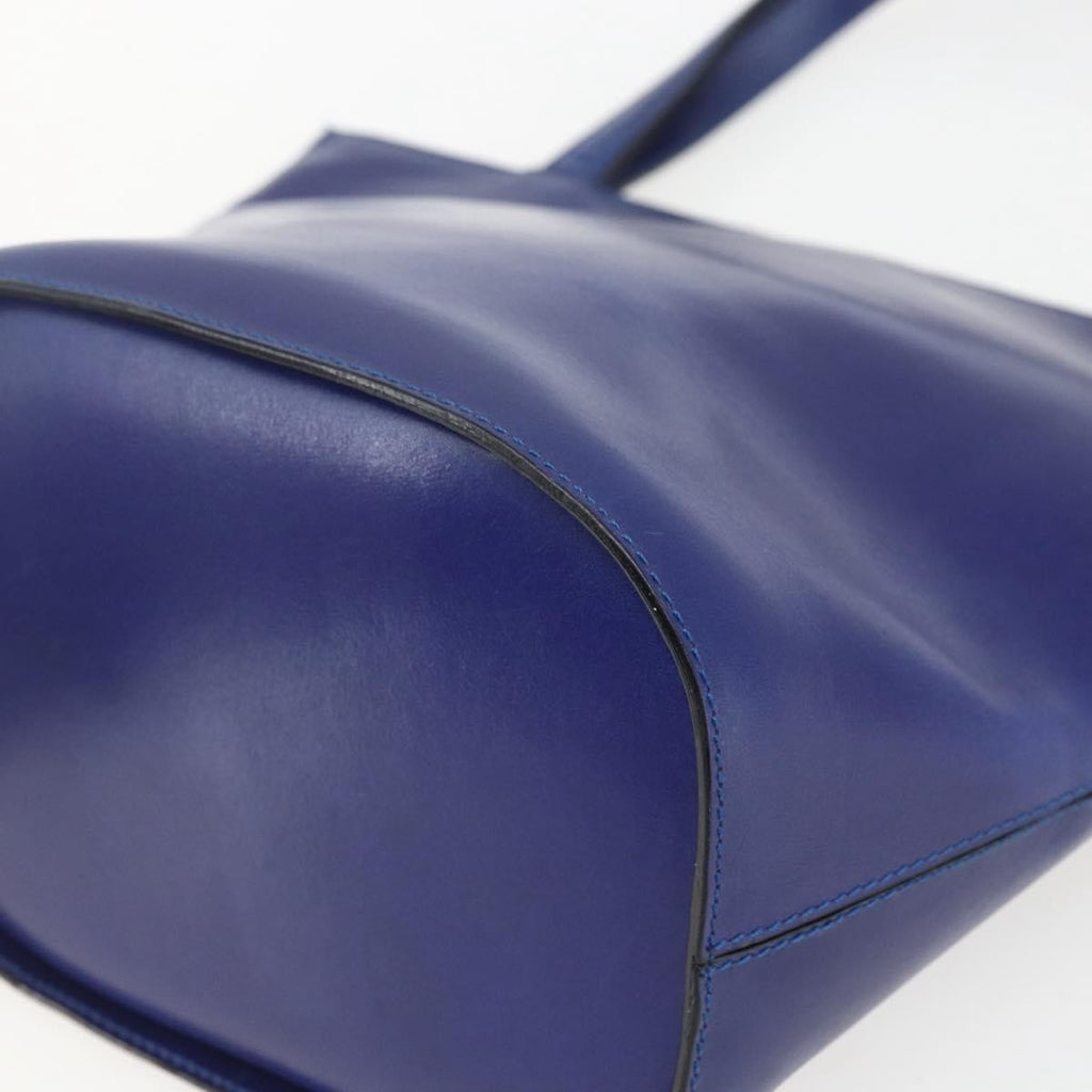 Celine Handbag Leather Blue Leather Handbag