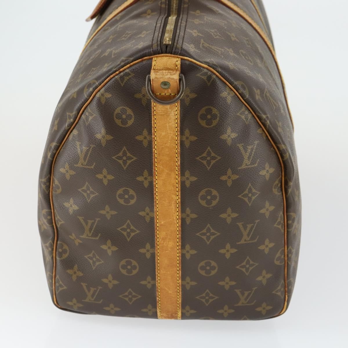 Louis Vuitton Keepall Bandouliere Bag Monogram Canvas Brown Canvas Travel Bag
