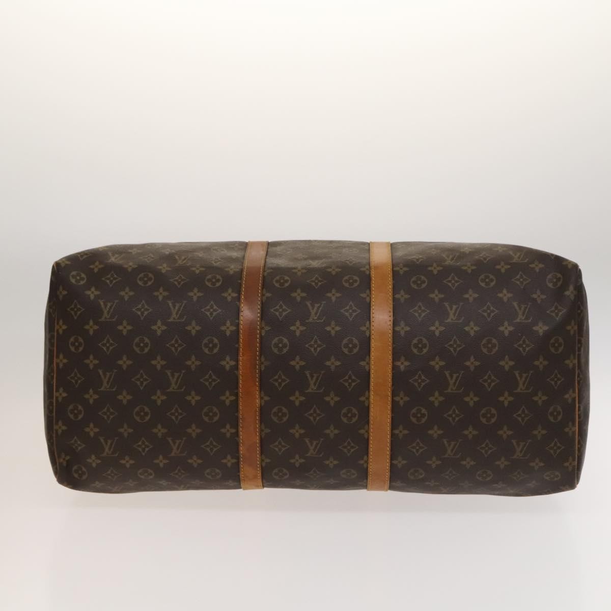 Louis Vuitton Keepall Bag Monogram Canvas Brown Canvas Travel Bag
