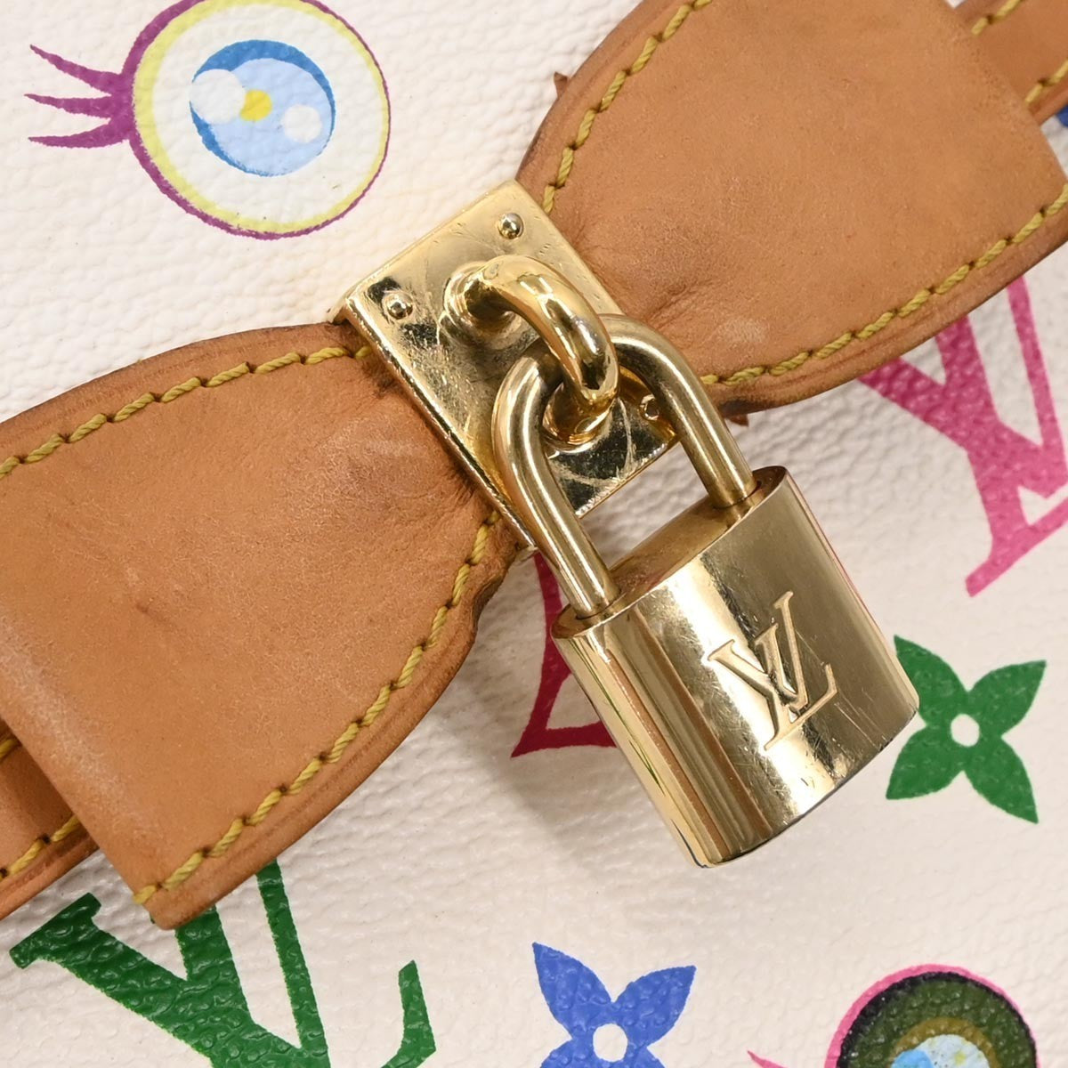 Louis Vuitton Eye Miss You Bag Monogram Multicolor White Canvas Clutche & Pouche Bag
