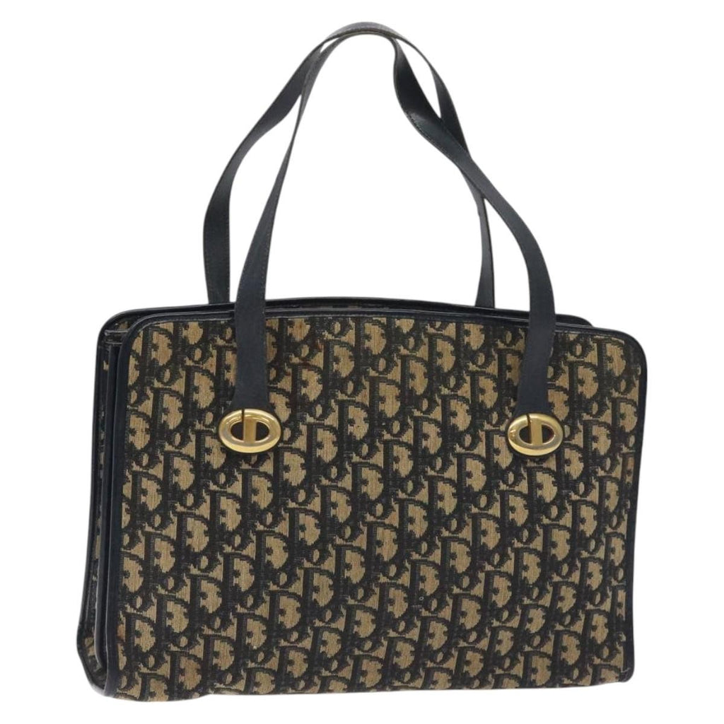 Christian Dior Trotter Shoulder Bag Canvas Navy Canvas Shoulder Bag Bag (Pre-Owned)