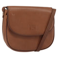 Burberry Vintage Flap Crossbody Bag Leather Brown Leather Shoulder Bag