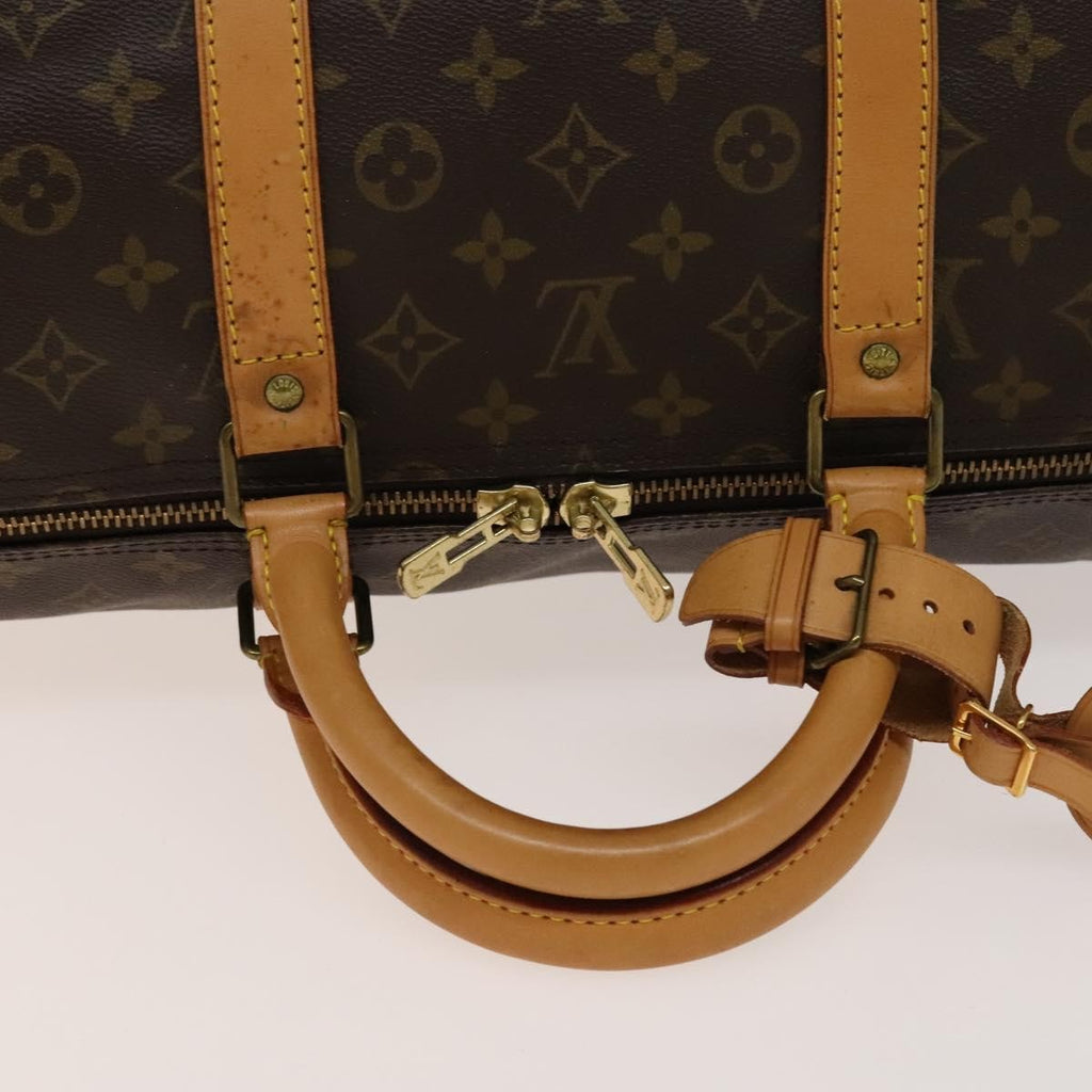 Louis Vuitton Keepall Bag Monogram Canvas Brown Canvas Travel Bag