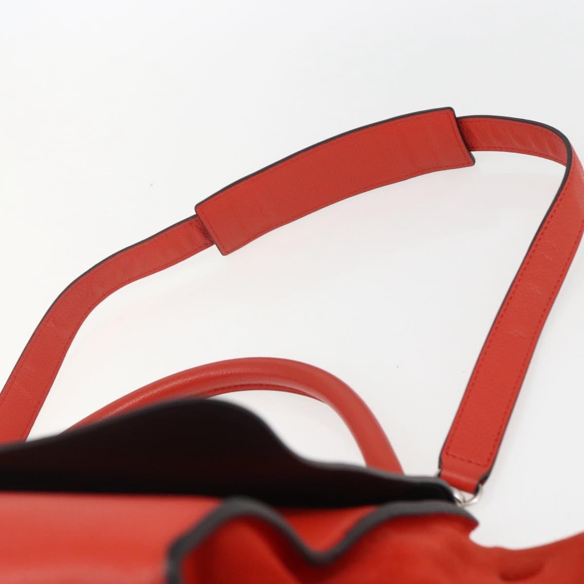 Celine Trapeze Bag Leather Red Leather Handbag