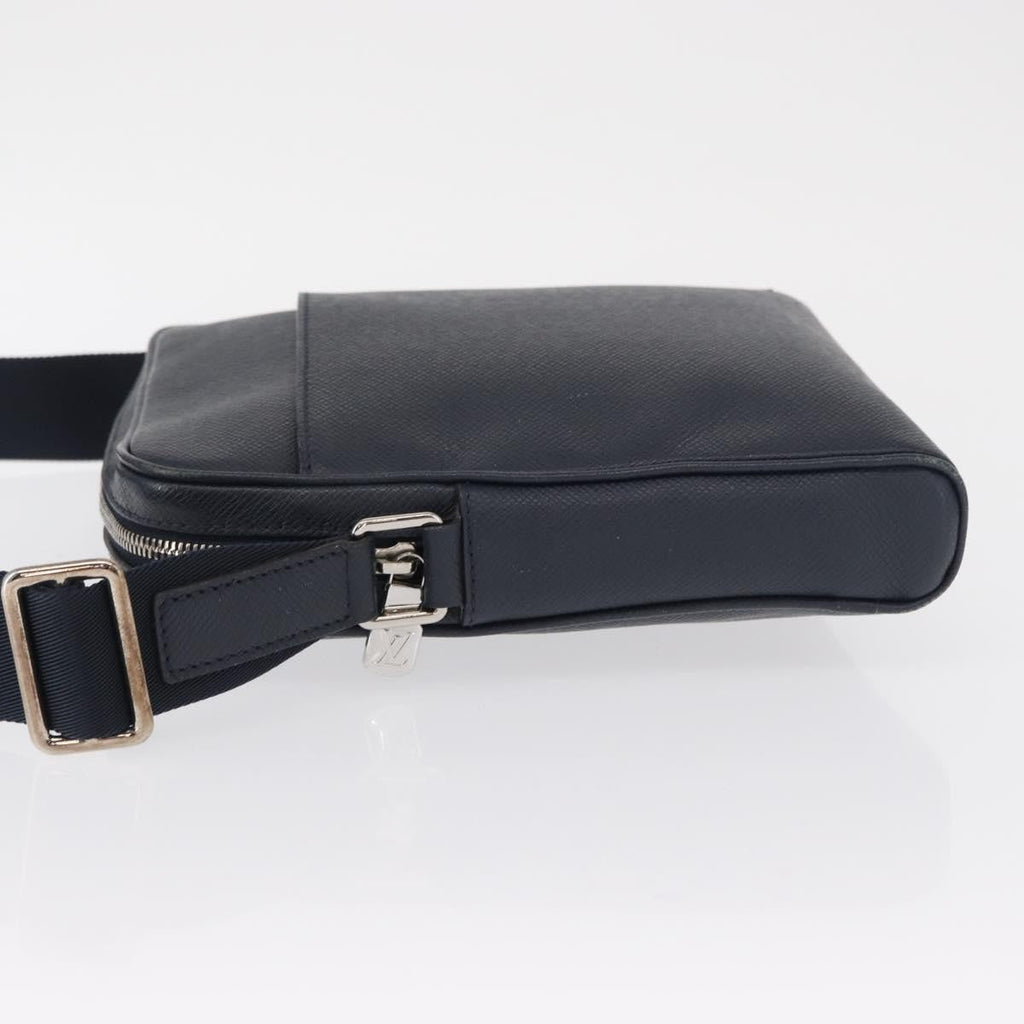 Louis Vuitton Alex Messenger Bag Taiga Leather Navy Leather Shoulder Bag