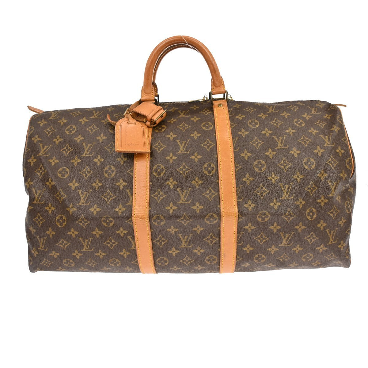Louis Vuitton Keepall Bag Monogram Canvas Brown Canvas Travel Bag