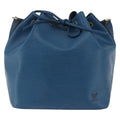 Louis Vuitton Petit Noe Handbag Epi Leather Blue Leather Shoulder Bag