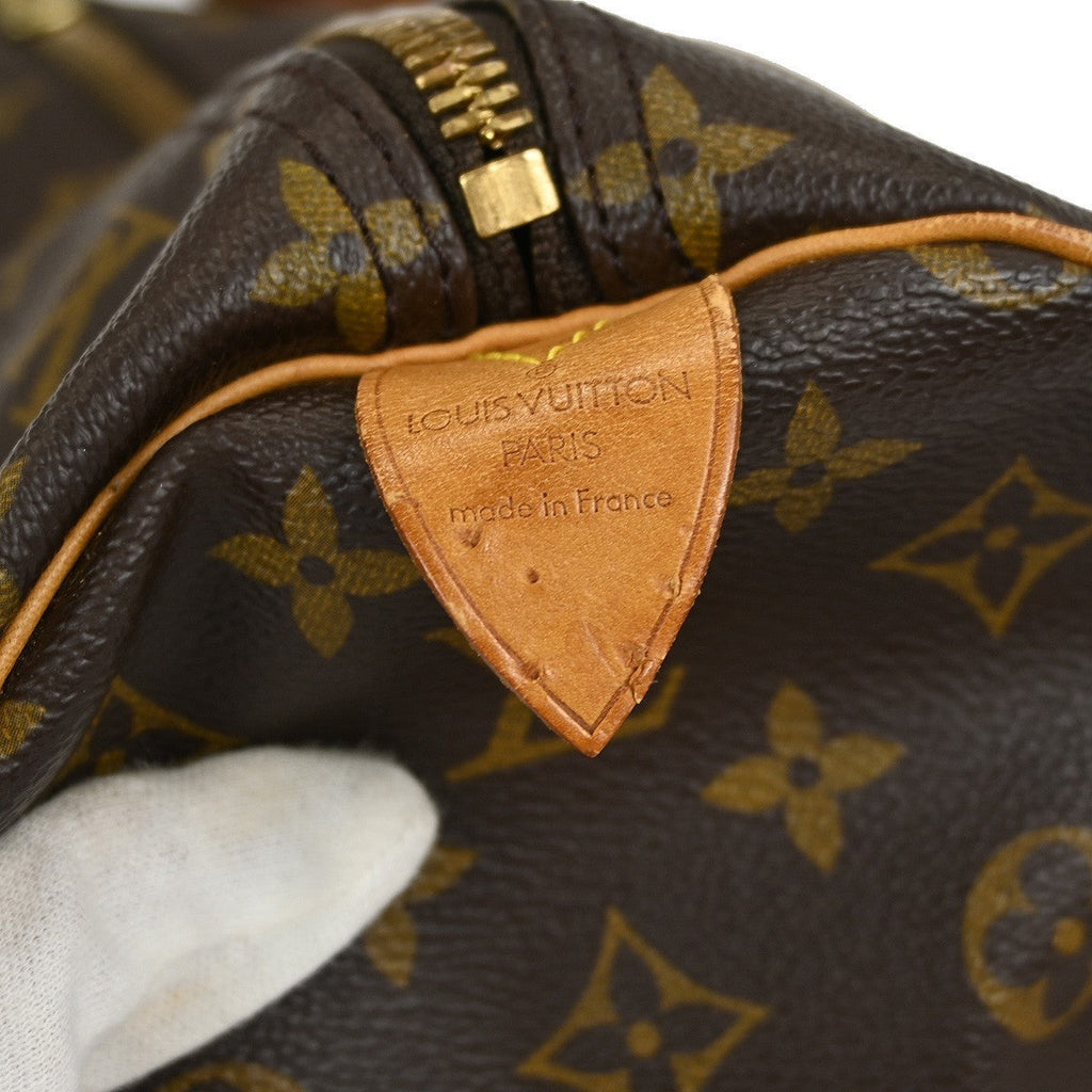 Louis Vuitton Keepall Bag Monogram Canvas Brown Canvas Travel Bag