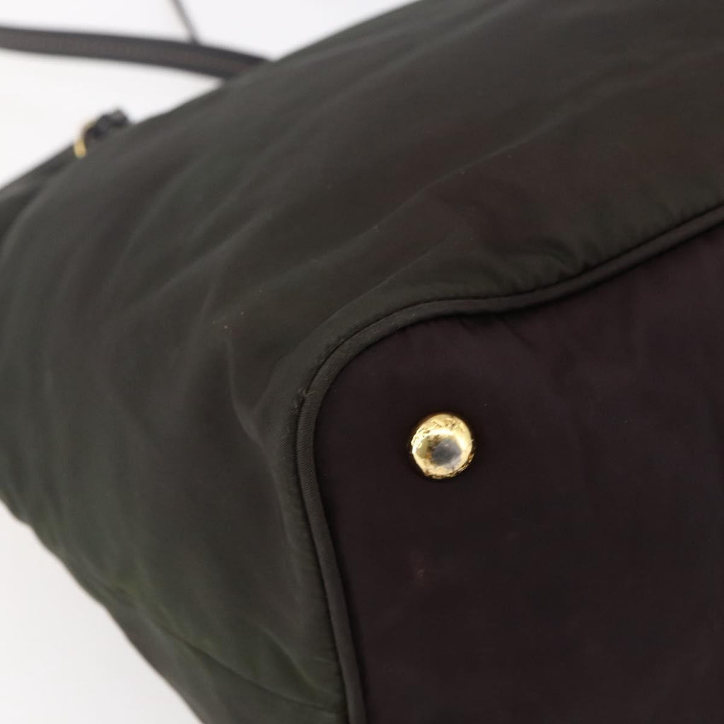 Prada Open Tote Tessuto Khaki Nylon Tote Bag Bag