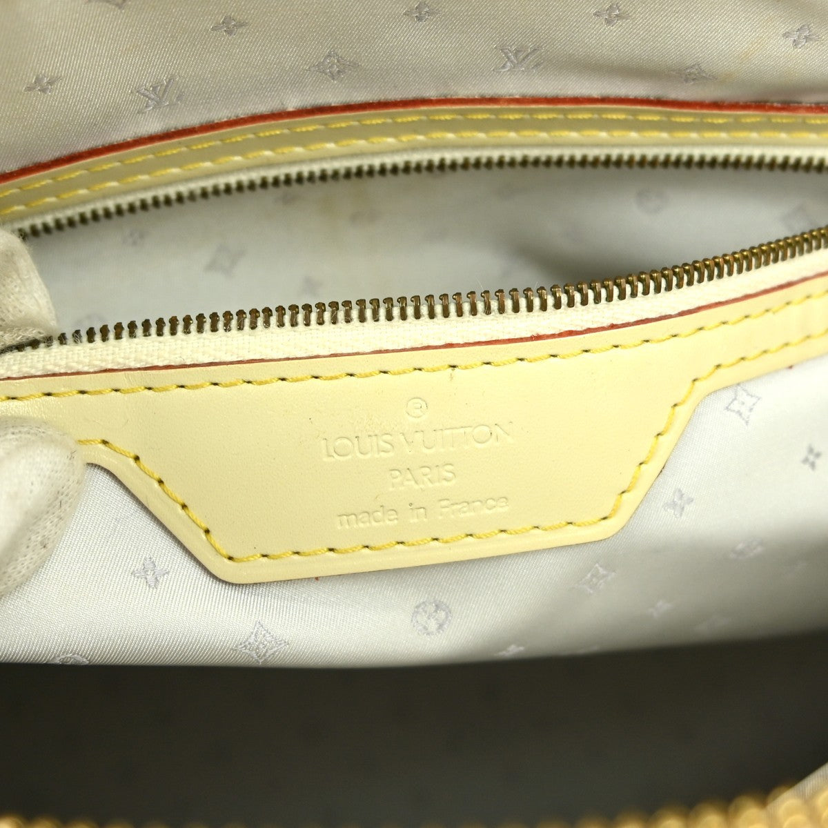 Louis Vuitton Suhali Lockit Handbag Leather Beige Leather Tote Bag
