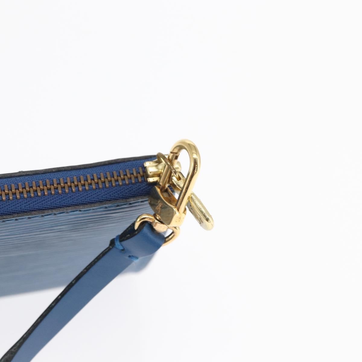 Louis Vuitton Pochette Accessoires Epi Leather Blue Leather Clutche & Pouche Bag