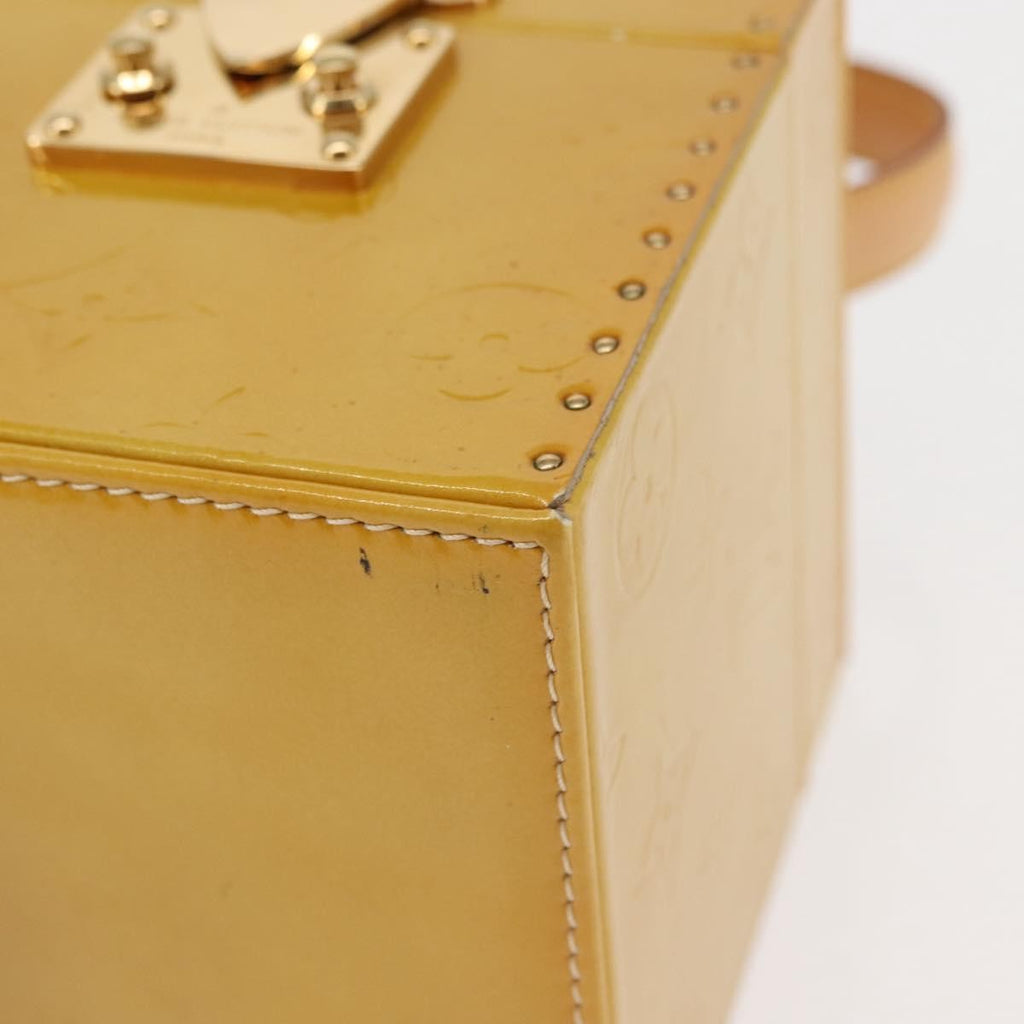 Louis Vuitton Bleecker Box Bag Monogram Vernis Beige Patent_Leather Clutche & Pouche Bag
