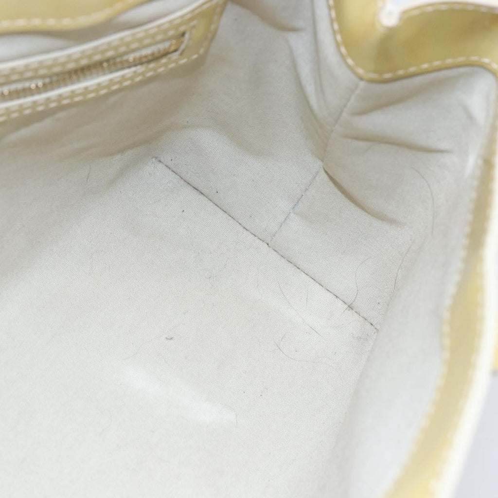 Louis Vuitton Wilshire Handbag Monogram Vernis Beige Patent_Leather Handbag