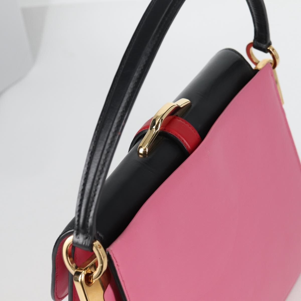 Prada Belle Top Handle Bag City Calf Pink Leather Bag