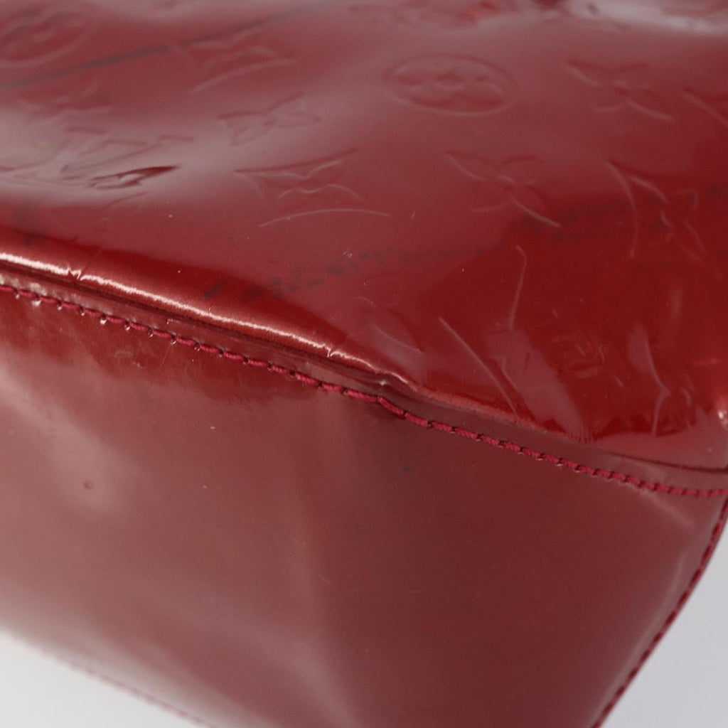 Louis Vuitton Wilshire Handbag Monogram Vernis Red Patent_Leather Handbag