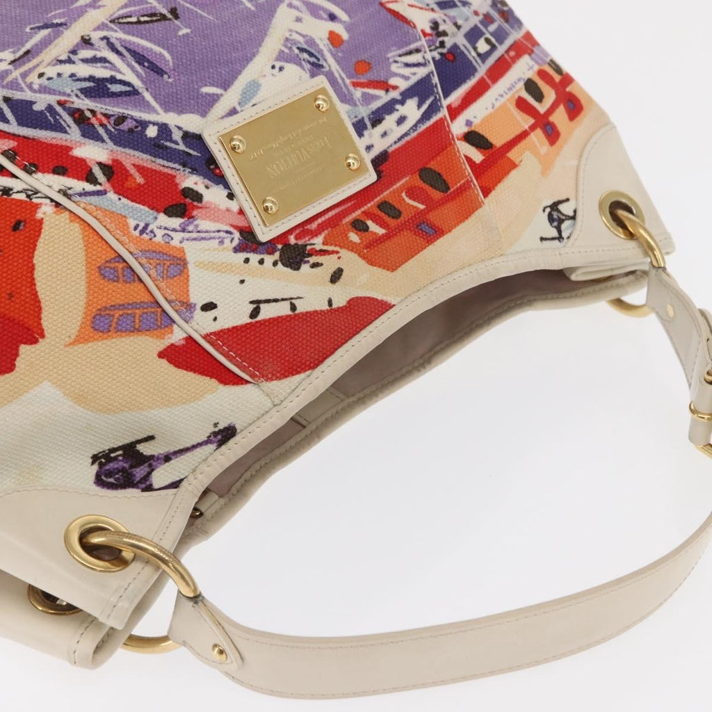 Louis Vuitton Galliera Handbag Riviera Cruise Canvas Purple Canvas Tote Bag