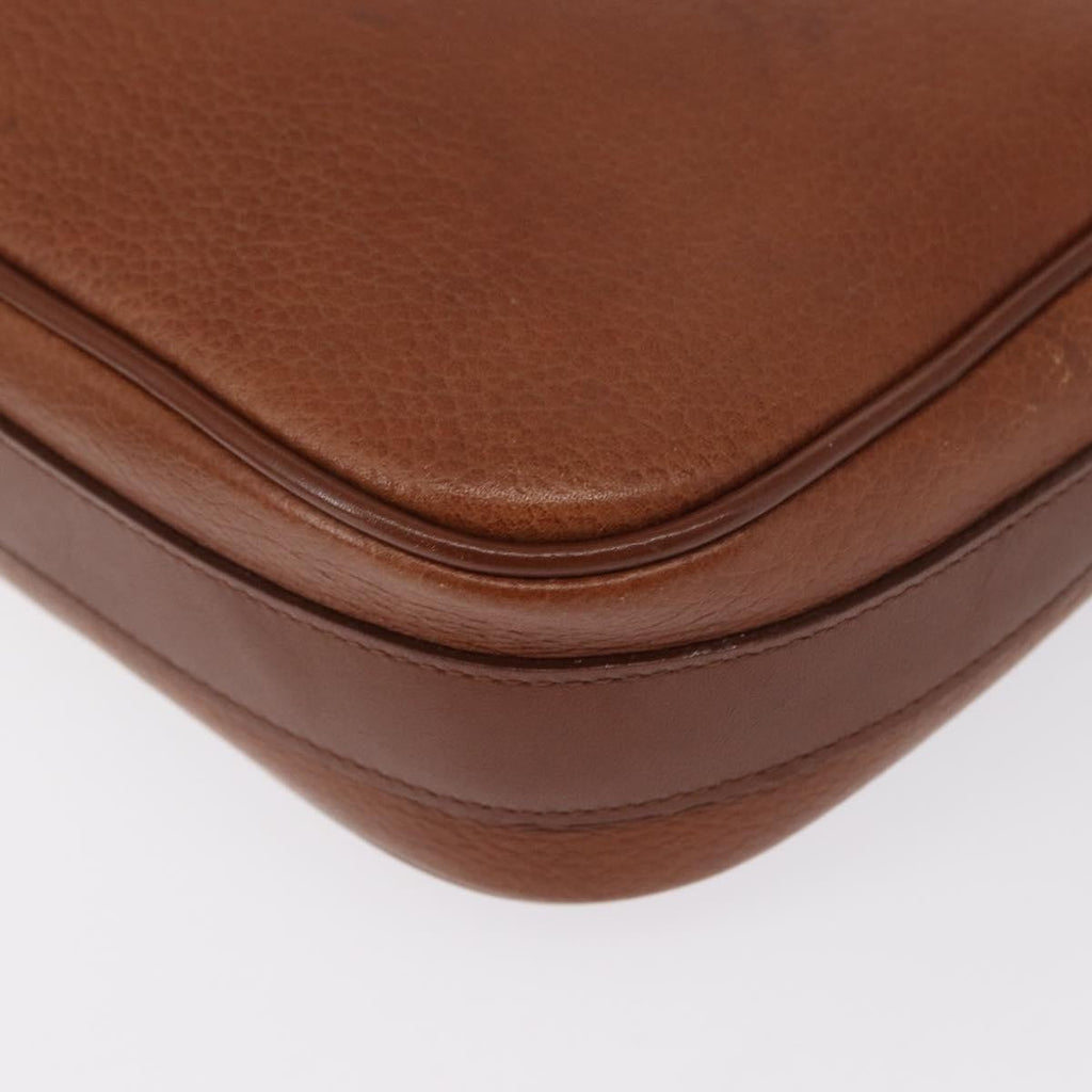 Burberry Vintage Shoulder Bag Leather Brown Leather Shoulder Bag