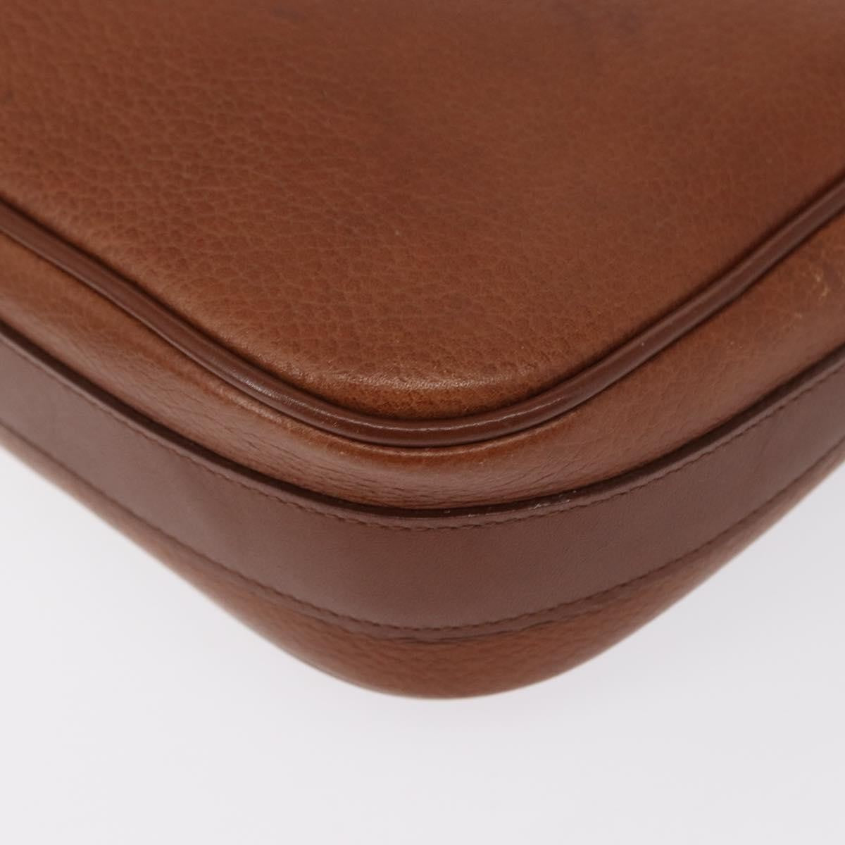 Burberry Vintage Shoulder Bag Leather Brown Leather Shoulder Bag
