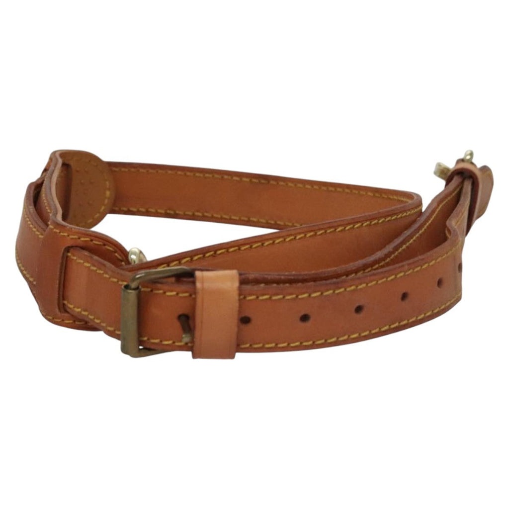 Louis Vuitton Adjustable Shoulder Strap Vachetta Leather Beige Leather Straps Accessory