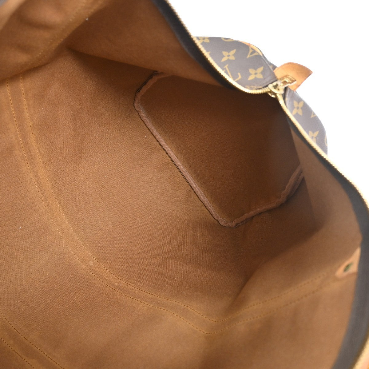 Louis Vuitton Keepall Bag Monogram Canvas Brown Canvas Travel Bag