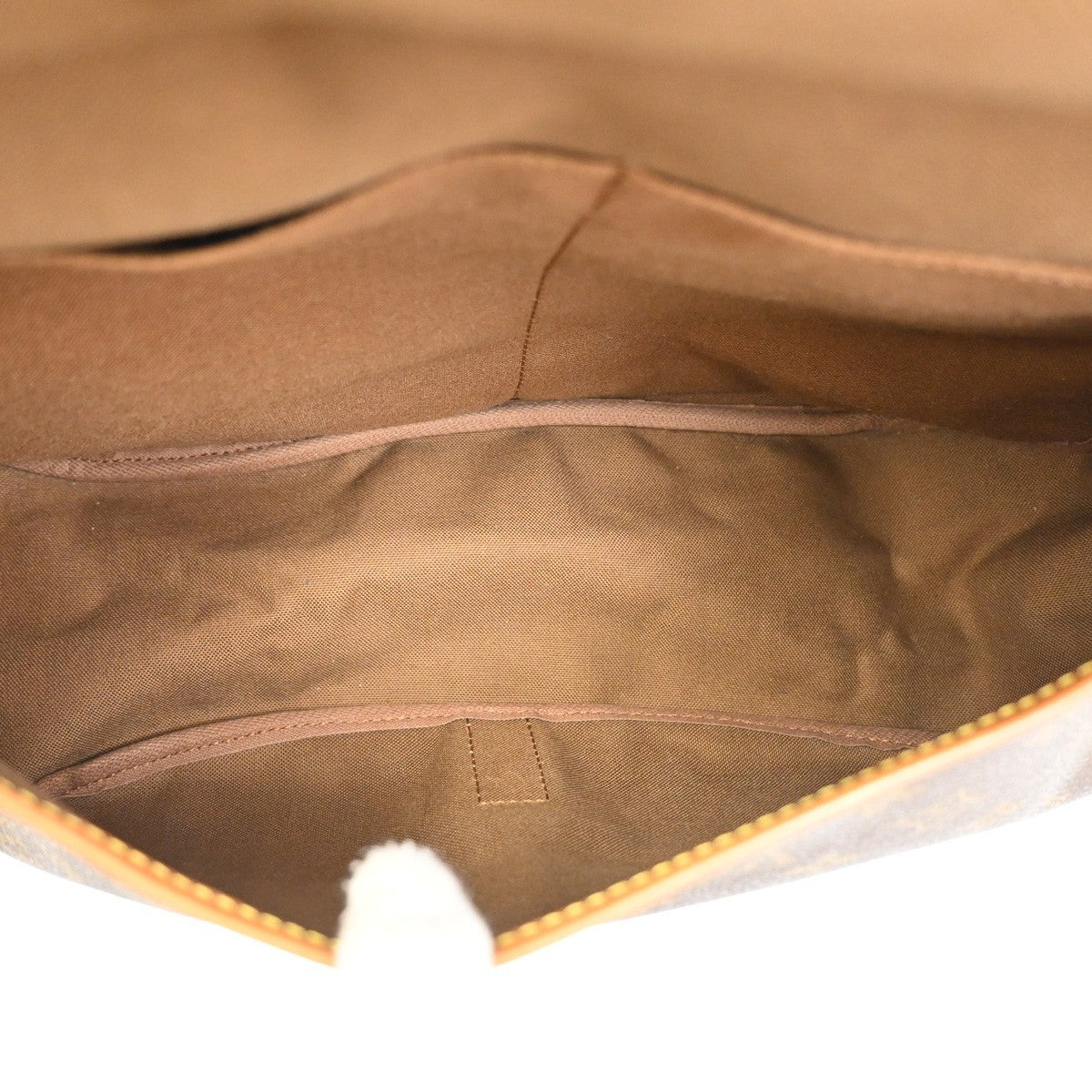 Louis Vuitton Saumur Handbag Monogram Canvas Brown Canvas Shoulder Bag