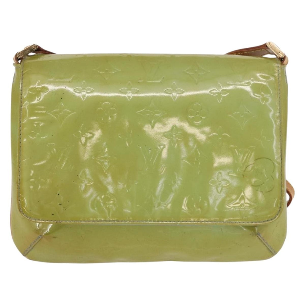 Louis Vuitton Thompson Street Handbag Monogram Vernis Blue Patent_Leather Shoulder Bag