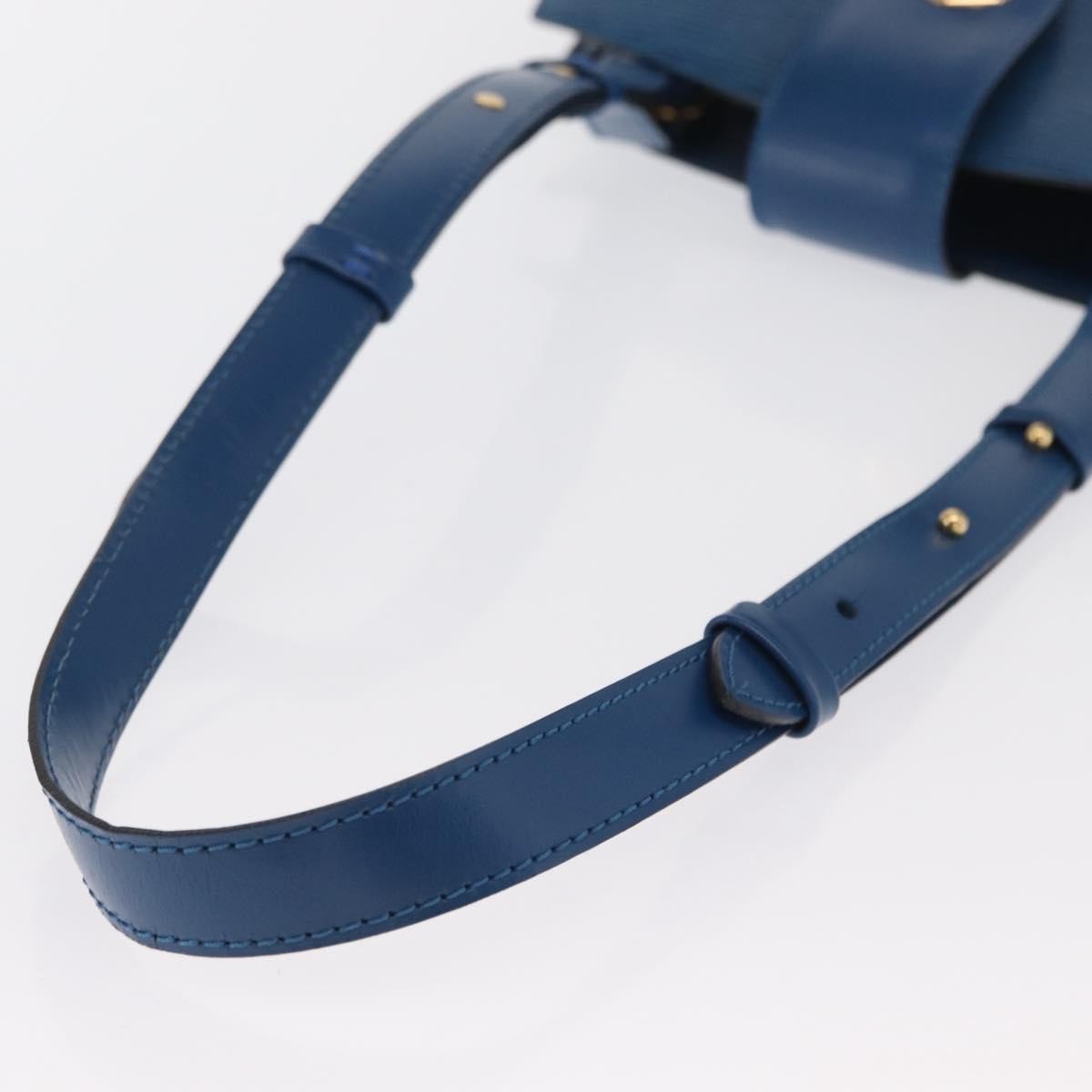 Louis Vuitton Cluny Shoulder Bag Epi Leather Blue Leather Shoulder Bag