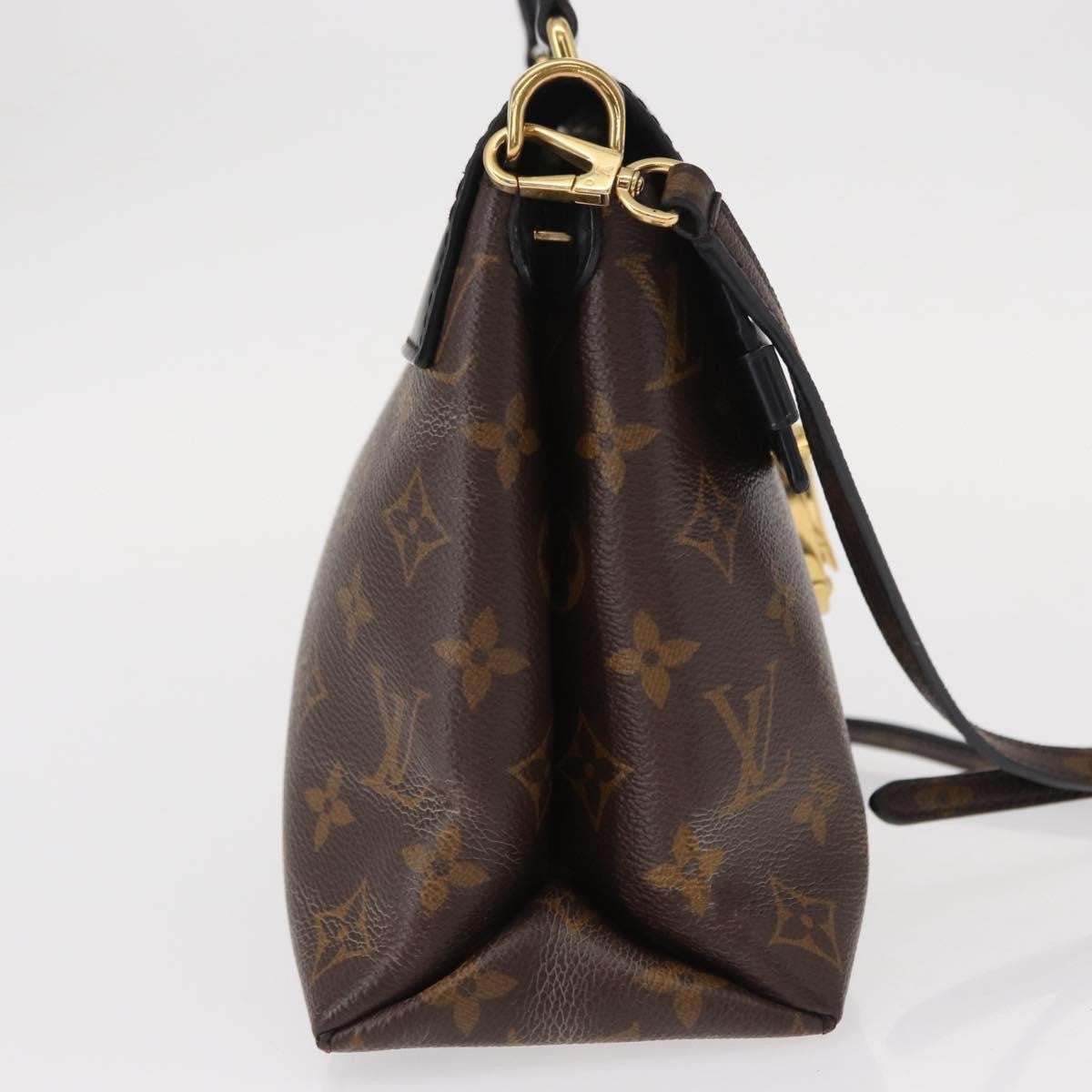 Louis Vuitton One Handle Flap Bag Monogram Canvas And Leather Brown Canvas Handbag