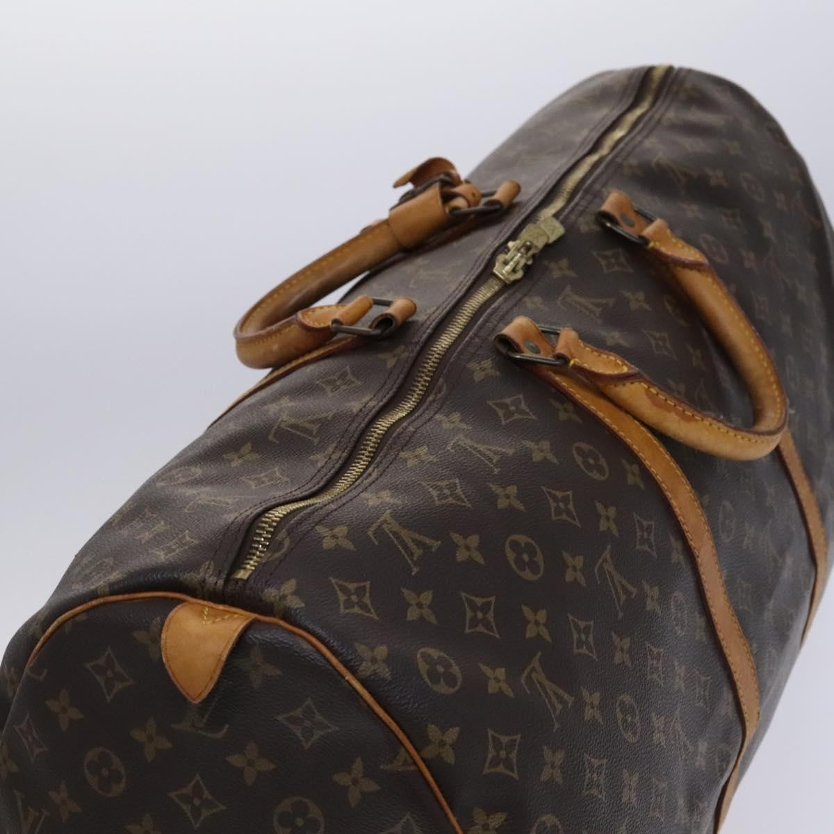Louis Vuitton Keepall Bag Monogram Canvas Brown Canvas Travel Bag