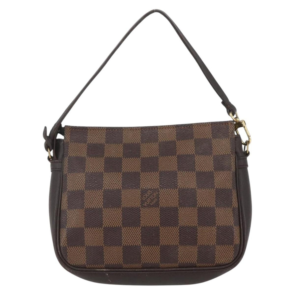 Louis Vuitton Trousse Make Up Bag Damier Canvas Brown Canvas Clutche & Pouche Bag