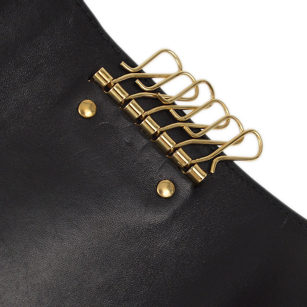 Bottega Veneta Knotted Keyring Leather Black Leather Charms And Keychains Accessory