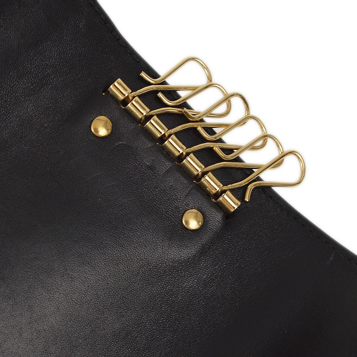 Bottega Veneta Knotted Keyring Leather Black Leather Charms And Keychains Accessory