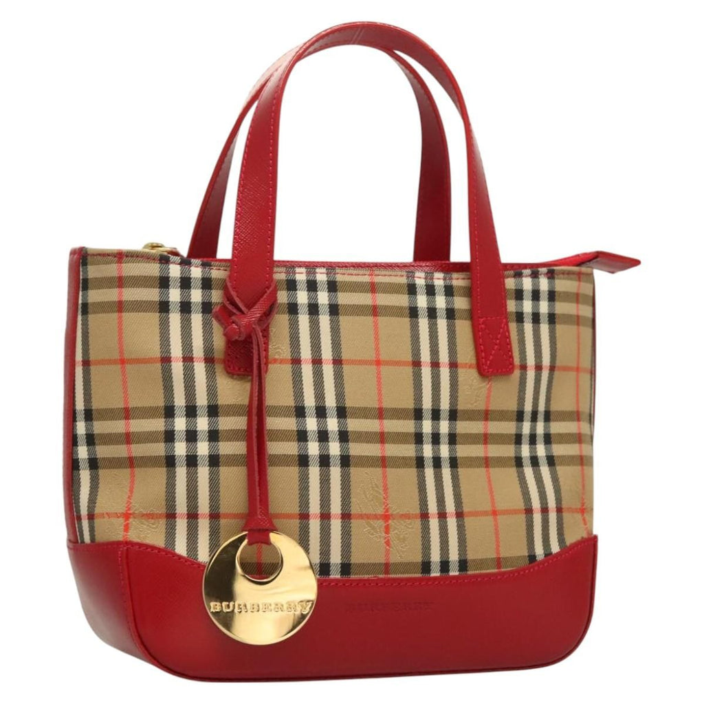 Burberry Nova Check Handbag Nova Check Canvas And Leather Beige Canvas Handbag