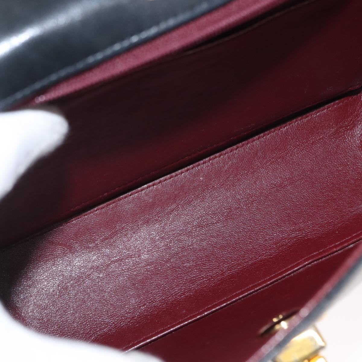 Chanel Vintage Mademoiselle Lock Trapezoid Flap Bag Quilted Lambskin Black Leather Shoulder Bag Bag