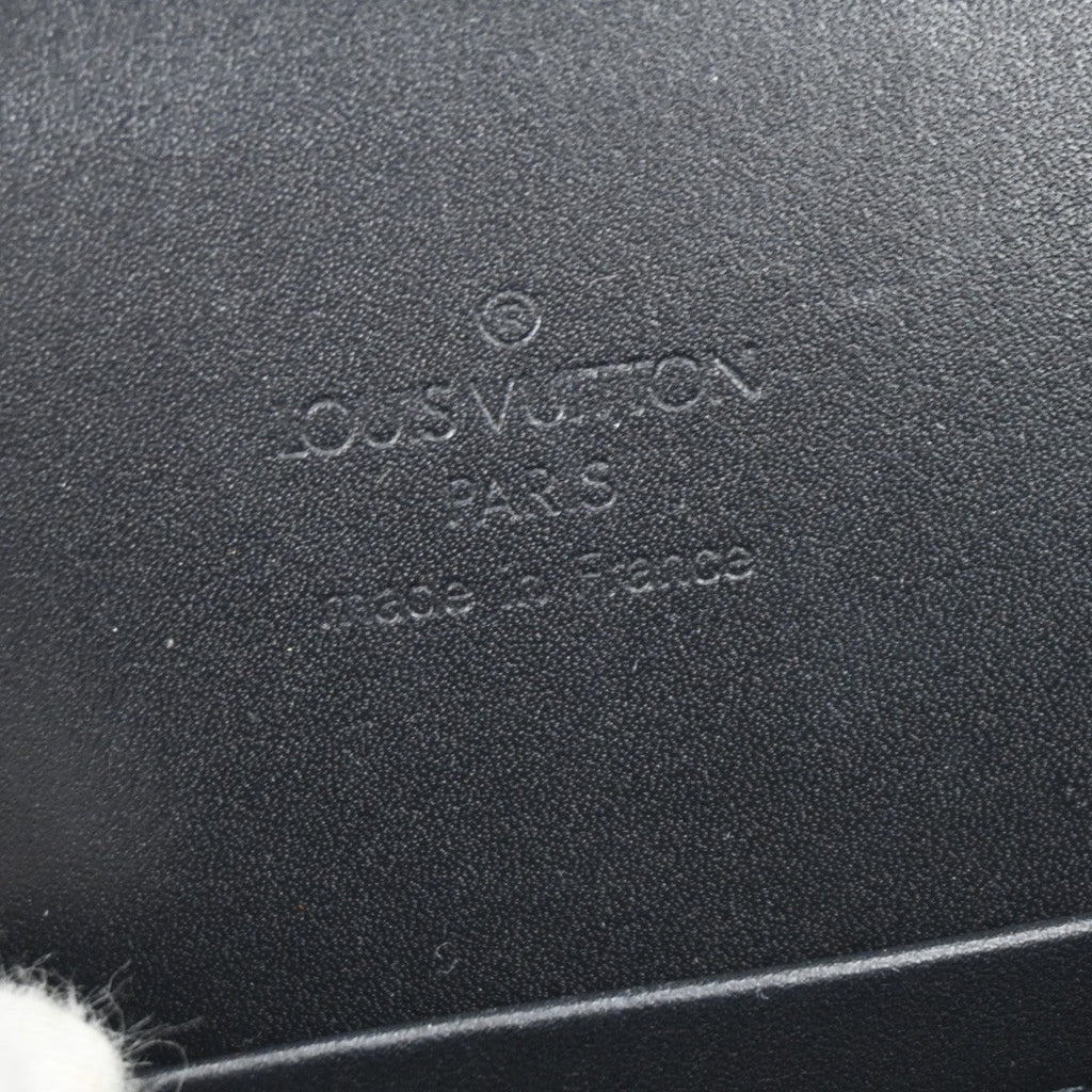 Louis Vuitton Saint Ange Handbag Monogram Satin Black Satin Handbag