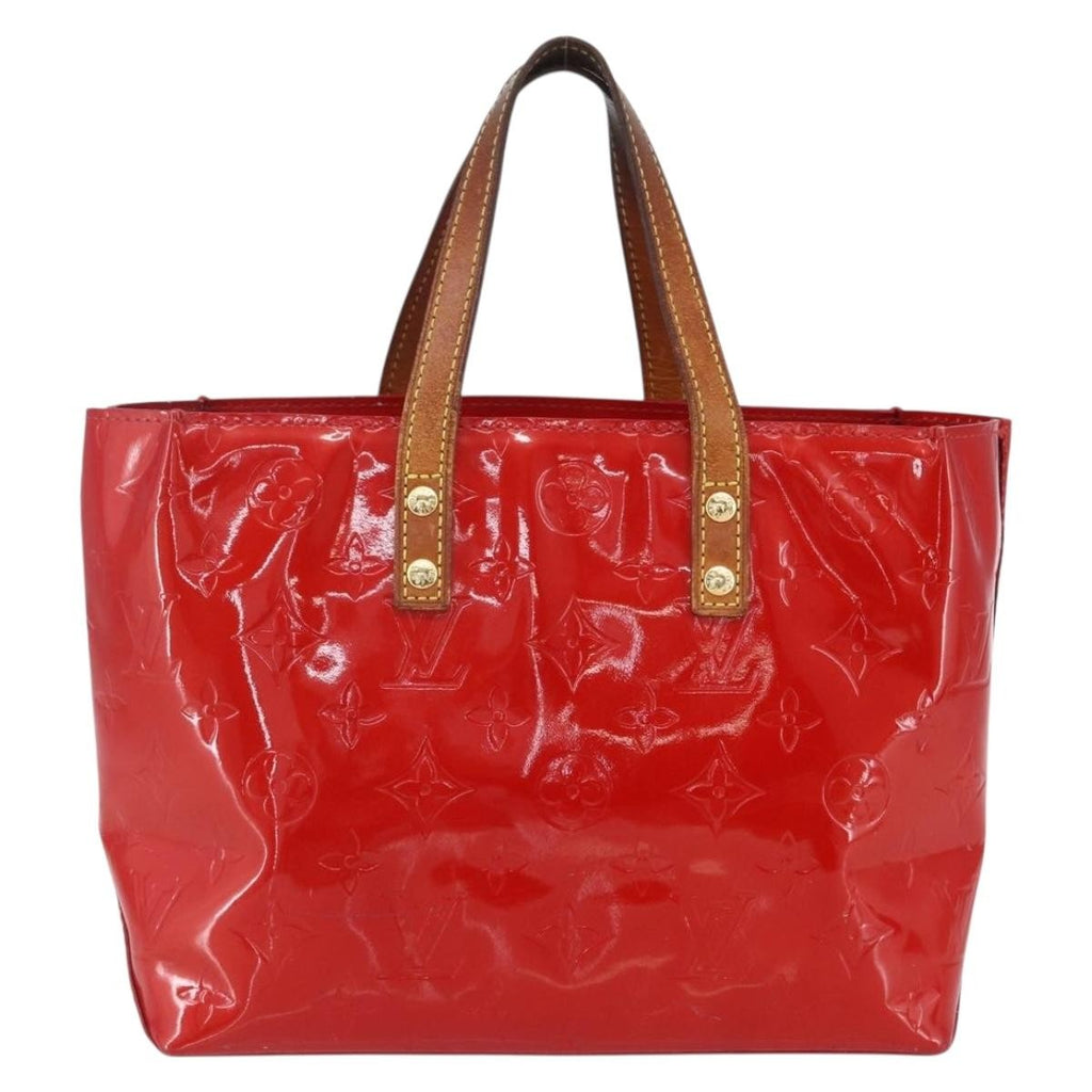 Louis Vuitton Reade Handbag Monogram Vernis Red Patent_Leather Handbag