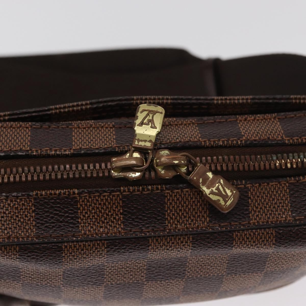 Louis Vuitton Geronimos Waist Bag Damier Brown Canvas Clutche & Pouche Bag