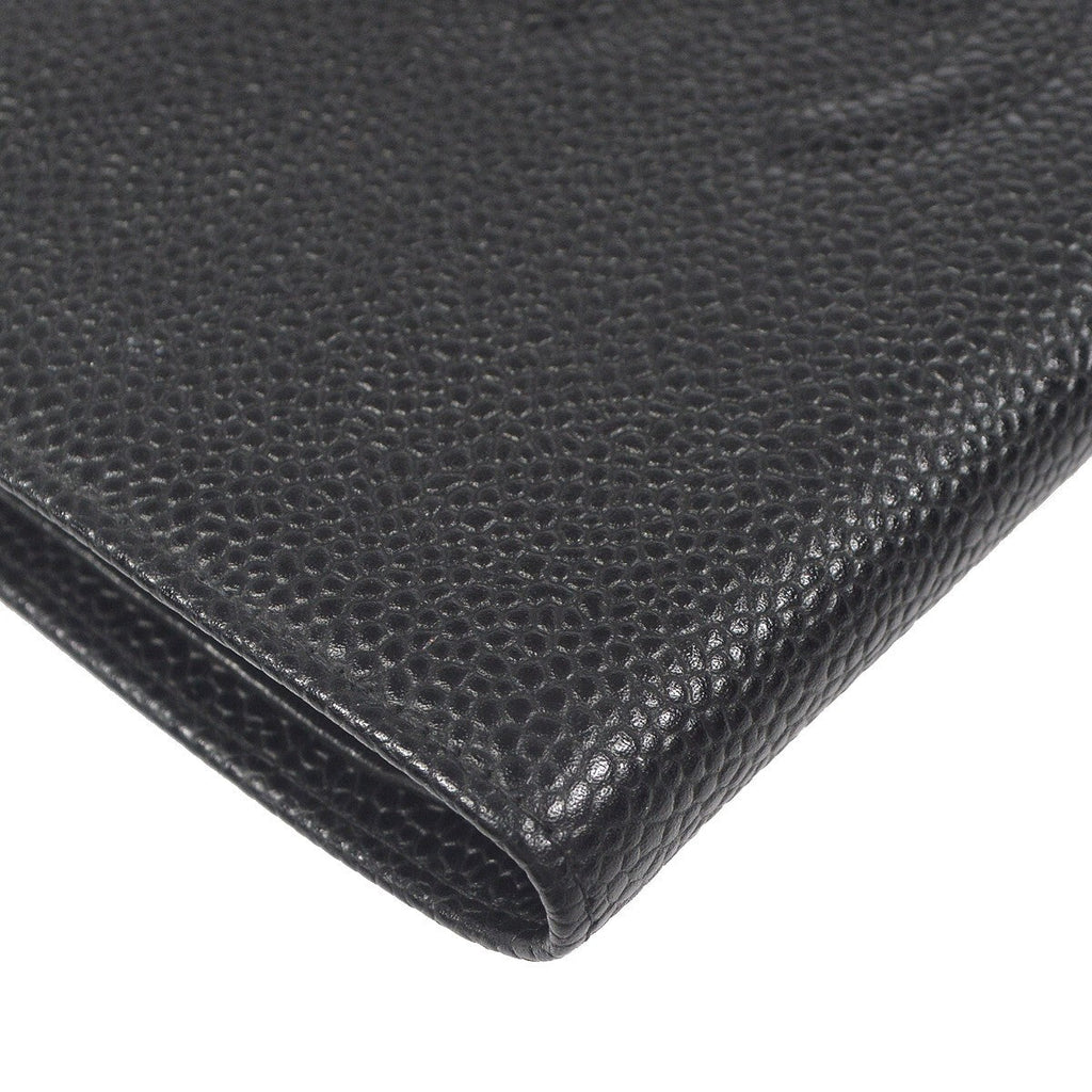Chanel Timeless Cc French Wallet Caviar Black Leather Wallets Accessory