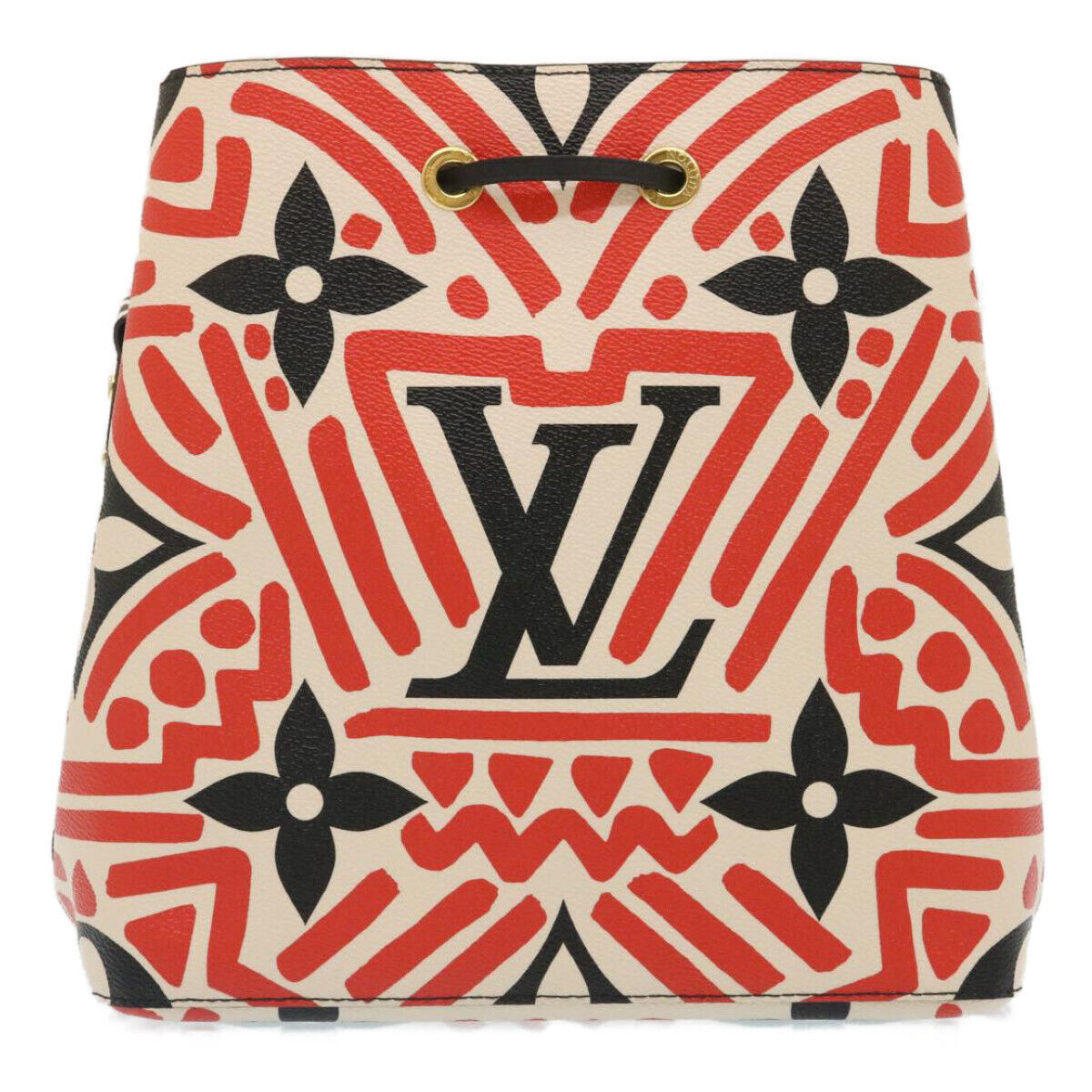 Louis Vuitton Neonoe Handbag Limited Edition Crafty Monogram Giant Red Canvas Bag
