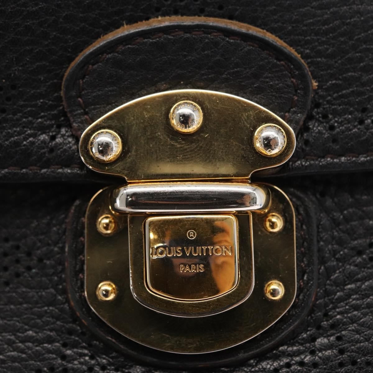 Louis Vuitton Amelia Wallet Mahina Leather Black Leather Wallets Accessory